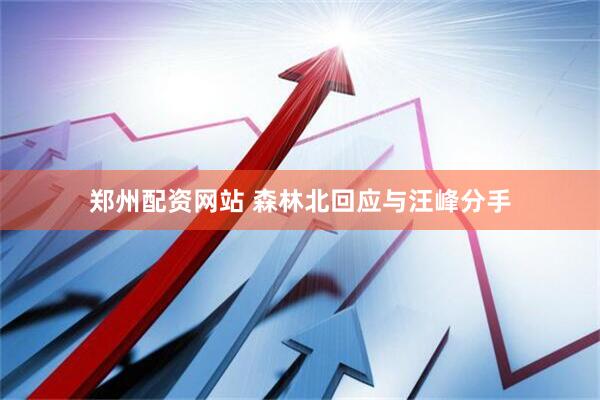 郑州配资网站 森林北回应与汪峰分手